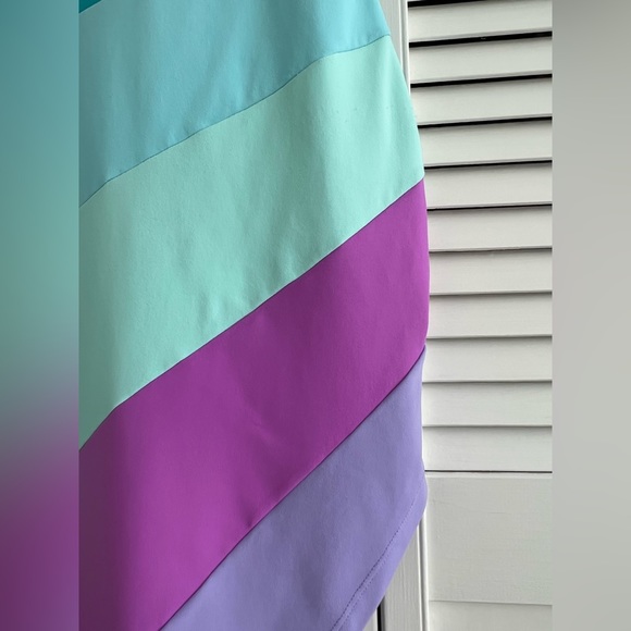 Susana Monaco Rainbow Asymmetric String Dress Sz XS - Picture 7 of 10